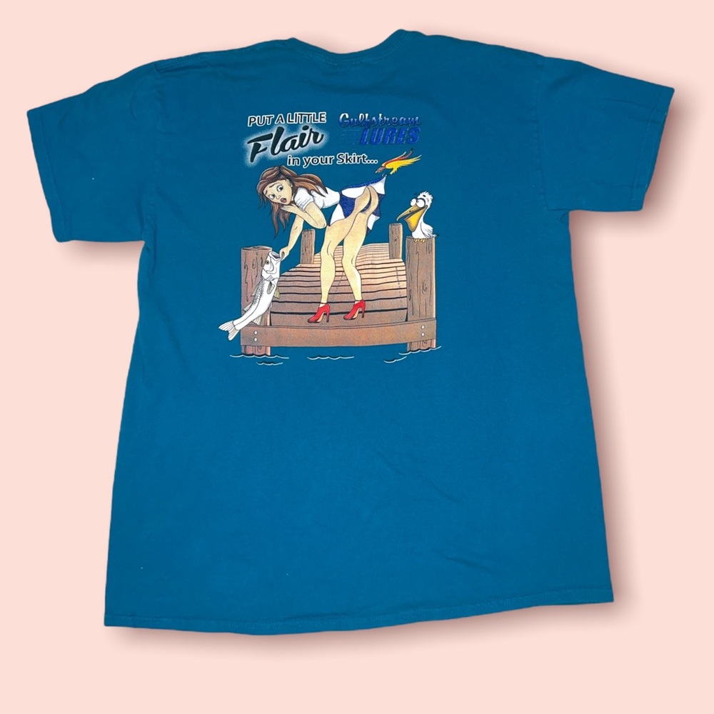 “Put A Little Flair In Your Skirt  Tackle Box Florida Keys fishing T-Shirt L.